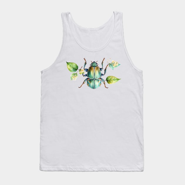 Cute Beetle Tank Top by Ljuko